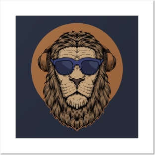 Cool Lion Head Posters and Art